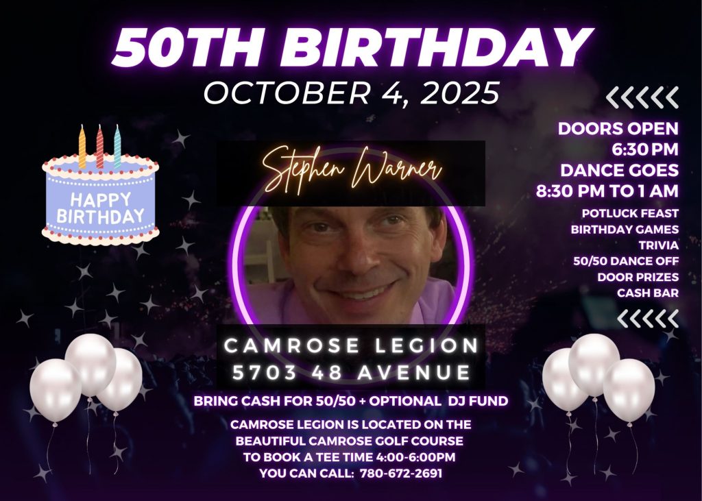 50th birthday invite