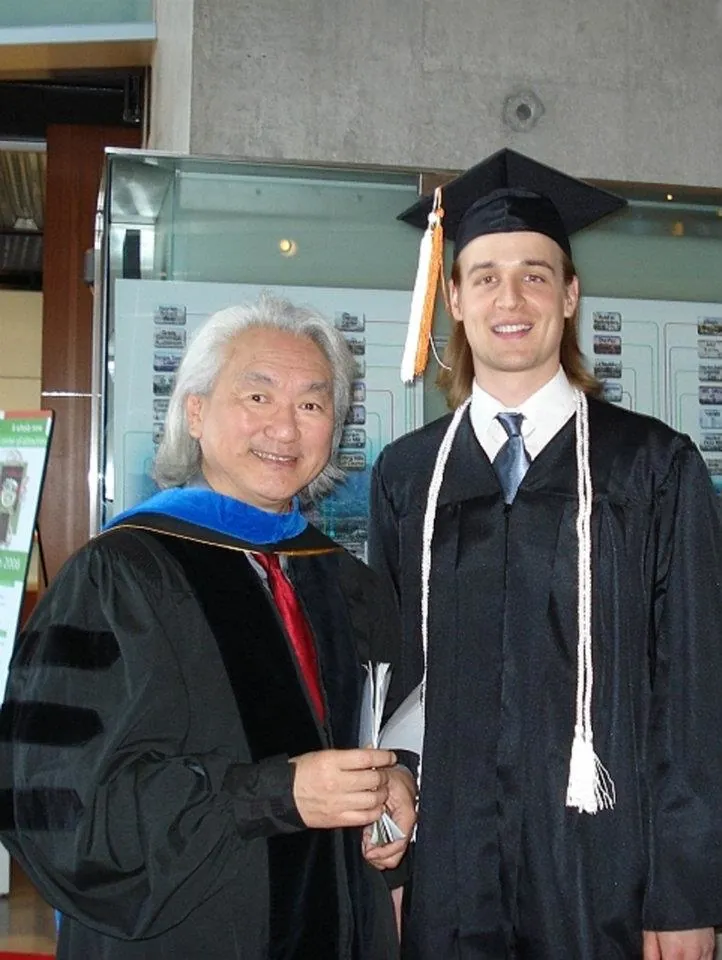 meandmichio Chad Gerber and Keynote Speaker Michio Kaku Theoretical Physicist